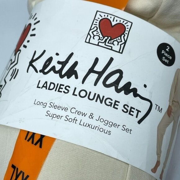 Keith Haring Ladies Lounge Set XXL Super Soft Pullover & Joggers d0132 - Picture 2 of 4